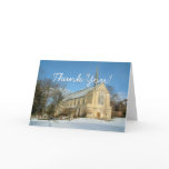 Harbison Chapel in Winter at Grove City College Thank You Card