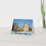 Harbison Chapel in Winter at Grove City College Thank You Card