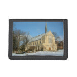 Harbison Chapel in Winter at Grove City College Tri-fold Wallet