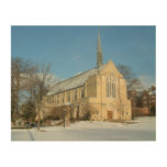 Harbison Chapel in Winter at Grove City College Wood Wall Decor