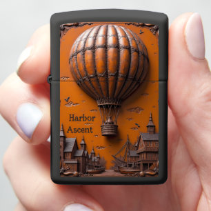 Harbor Ascent Gabled Rooftops Zippo Lighter