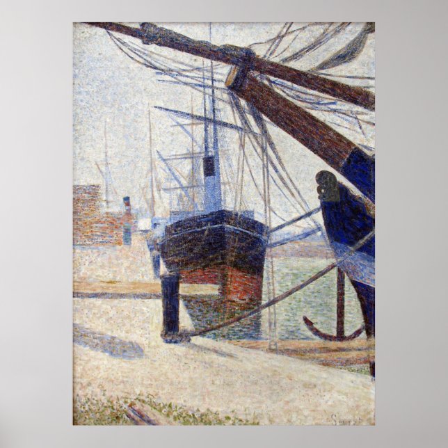 Harbor at Honfleur Poster (Front)