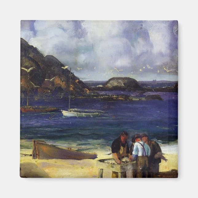 Harbor at Monhegan - George Bellows - 1913 Magnet (Front)