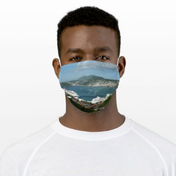 Harbor At St. Thomas Us Virgin Islands Adult Cloth Face Mask by mlewallpapers at Zazzle
