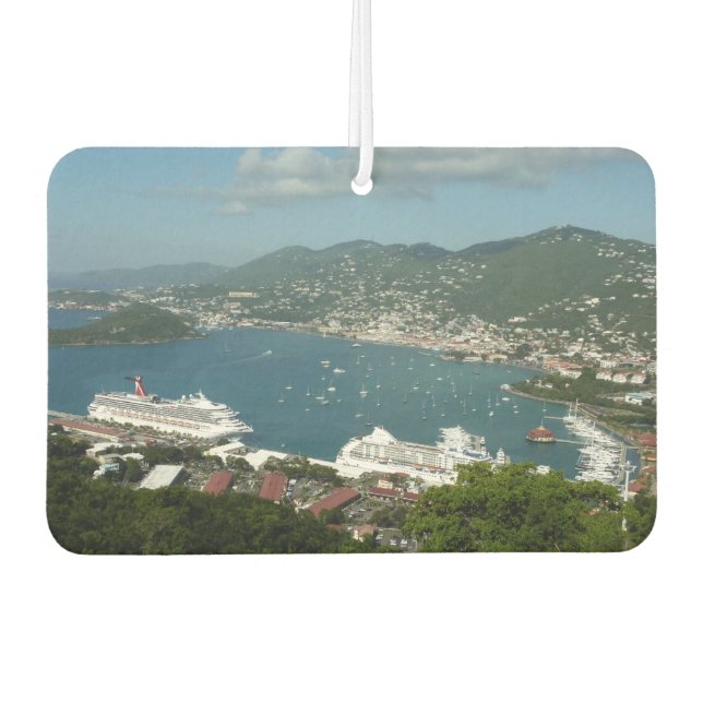 Harbor at St. Thomas US Virgin Islands Air Freshener (Front)