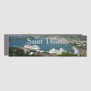 Harbor at St. Thomas US Virgin Islands Car Magnet