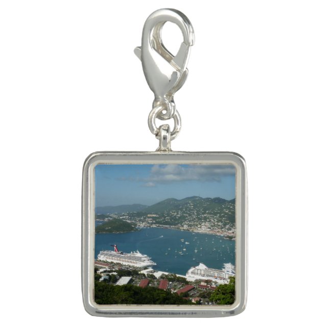 Harbor at St. Thomas US Virgin Islands Charm (Front)