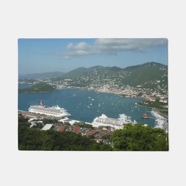 Harbor at St. Thomas US Virgin Islands Doormat (Front)