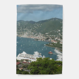 Harbor at St. Thomas US Virgin Islands Garden Flag