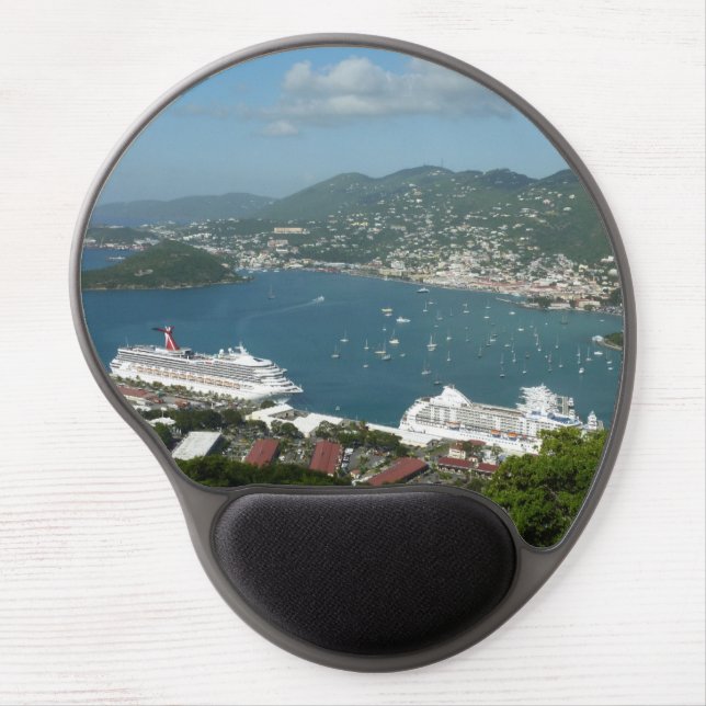 Harbor at St. Thomas US Virgin Islands Gel Mouse Pad (Front)