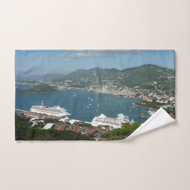 Harbor at St. Thomas US Virgin Islands Hand Towel (Hand Towel)