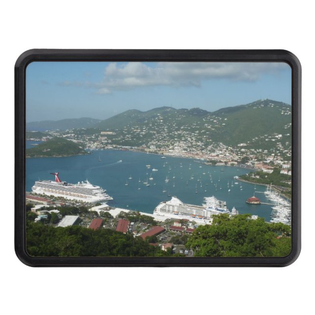 Harbor at St. Thomas US Virgin Islands Hitch Cover (Front)
