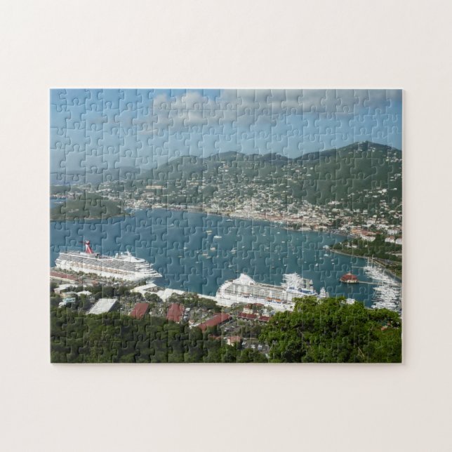 Harbor at St. Thomas US Virgin Islands Jigsaw Puzzle (Horizontal)