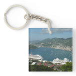 Harbor at St. Thomas US Virgin Islands Keychain