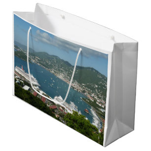 Harbor at St. Thomas US Virgin Islands Large Gift Bag