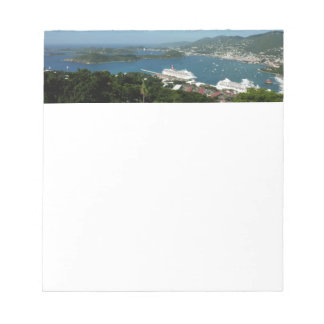 Harbor at St. Thomas US Virgin Islands Notepad