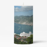 Harbor at St. Thomas US Virgin Islands Pillar Candle