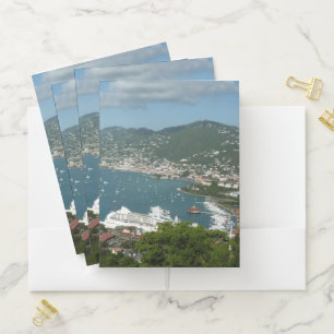 Harbor at St. Thomas US Virgin Islands Pocket Folder