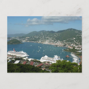 Harbor at St. Thomas US Virgin Islands Postcard