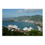 Harbor at St. Thomas US Virgin Islands Poster