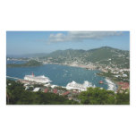 Harbor at St. Thomas US Virgin Islands Rectangular Sticker