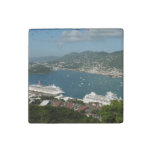 Harbor at St. Thomas US Virgin Islands Stone Magnet