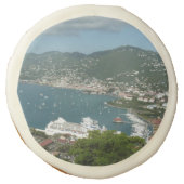 Harbor at St. Thomas US Virgin Islands Sugar Cookie (Front)