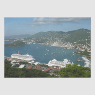 Harbor at St. Thomas US Virgin Islands Tissue Paper