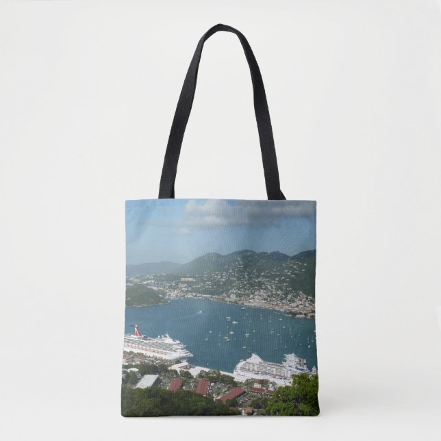 Harbor at St. Thomas US Virgin Islands Tote Bag (Front)