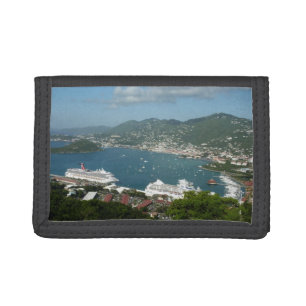 Harbor at St. Thomas US Virgin Islands Tri-fold Wallet