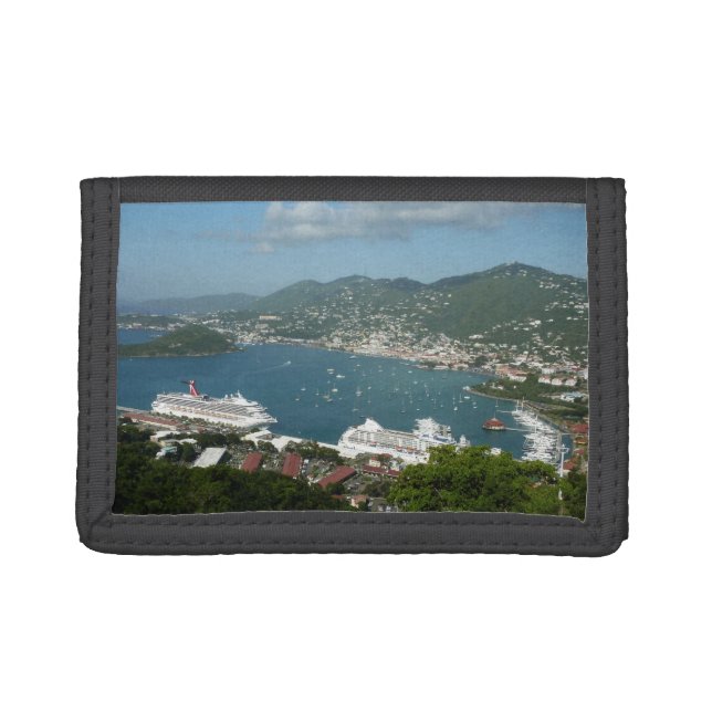 Harbor at St. Thomas US Virgin Islands Trifold Wallet (Front)