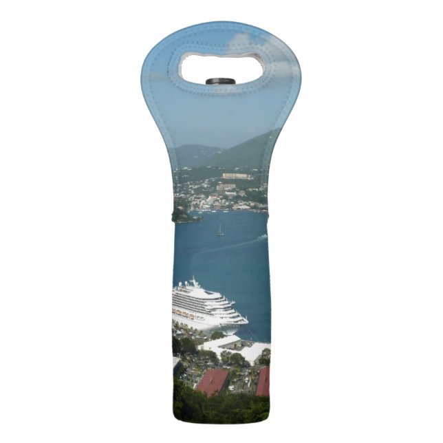 Harbor at St. Thomas US Virgin Islands Wine Bag (Front)