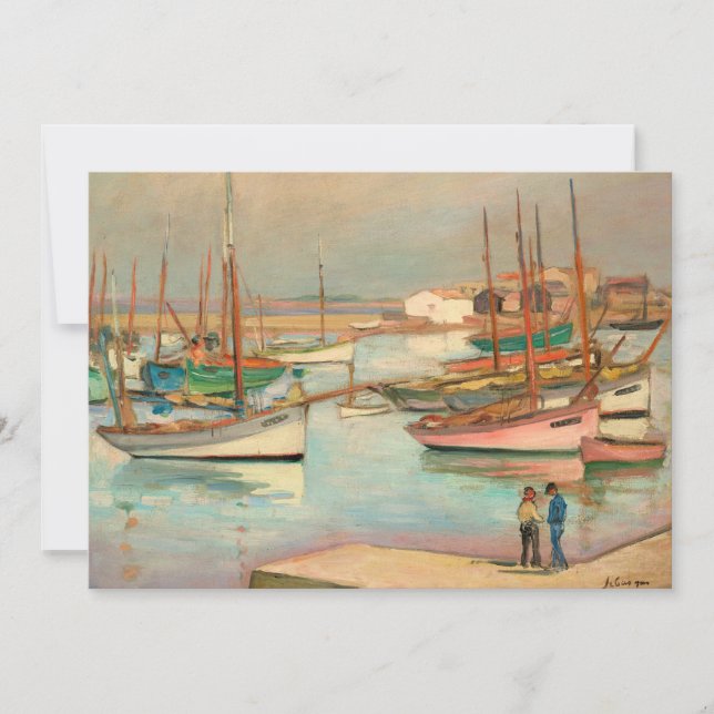 Harbor at the Island of Yeu | Henri Lebasque (Front)