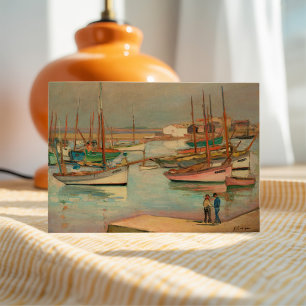 Harbor at the Island of Yeu   Henri Lebasque Card