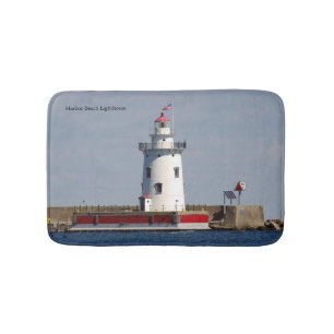 Harbor Beach Lighthouse bathmat