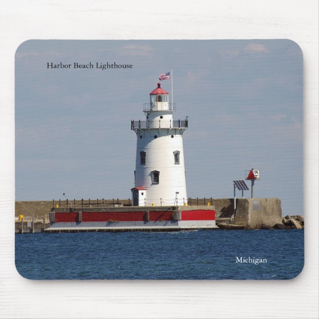 Harbor Beach Lighthouse mousepad (Front)