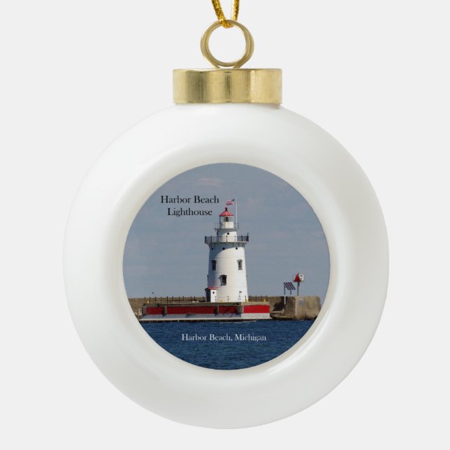 Harbor Beach Lighthouse ornament (Front)