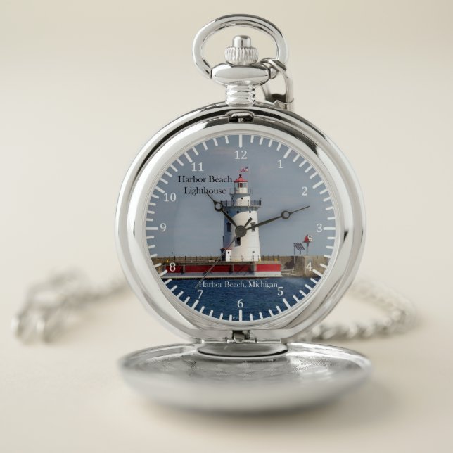 Harbor Beach Lighthouse pocket watch (Inside)