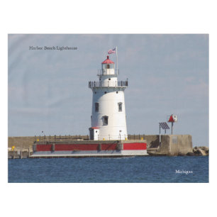 Harbor Beach Lighthouse table cloth