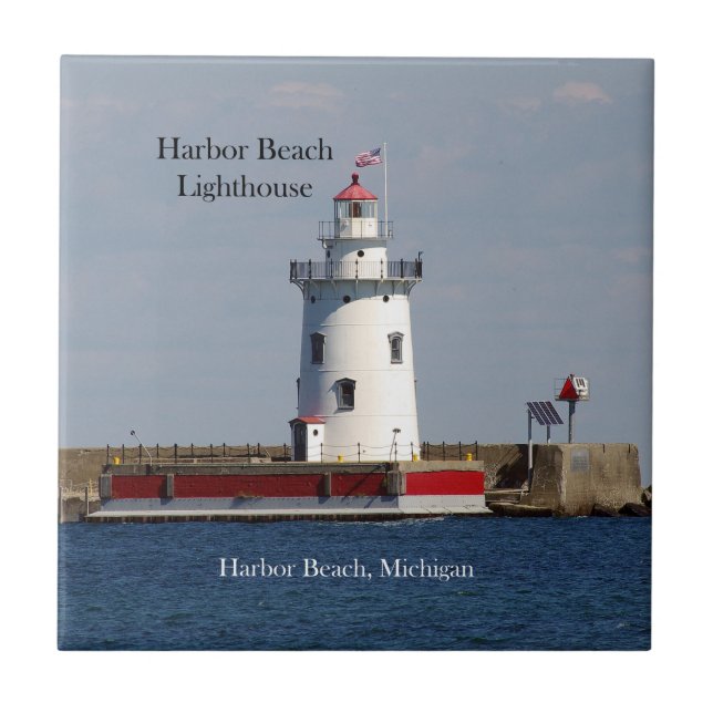 Harbor Beach Lighthouse tile (Front)