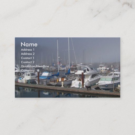 Customizable Harbor Boats Business Cards