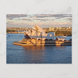 Harbor Bridge Shadow on the Sydney Opera House Postcard