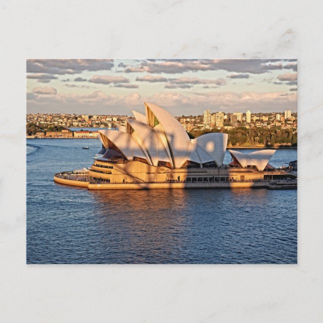 Harbor Bridge Shadow on the Sydney Opera House Postcard (Front)