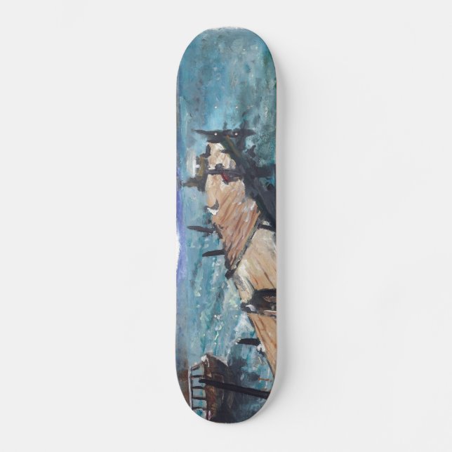 Harbor by the Sea Skateboard Deck (Front)