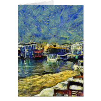 Harbor Cafe in Mykonos Greece KPA Cards