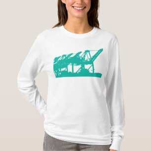Harbor Cranes Bella Hoodie T-Shirt