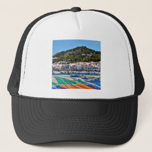Harbor El Port de la Selva in Spain Trucker Hat