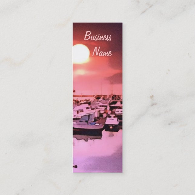 Harbor Hues Bookmark Business Cards (Front)