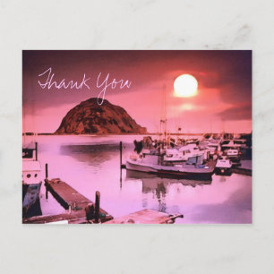 Harbor Hues Painting Thank You Postcard