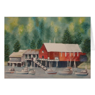 Harbor in Alaska Cards